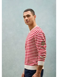Trui rood/wit