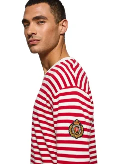 Trui rood/wit