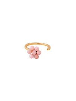 Vergulde ring "My Flower Ring" met edelstenen