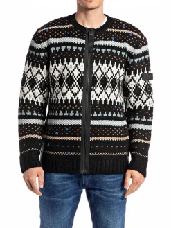 Vest zwart/wit