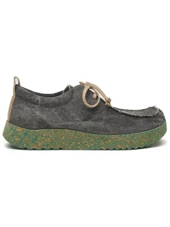 Veterschoenen groen/zwart
