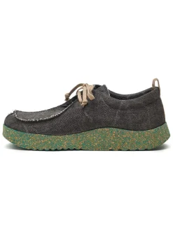 Veterschoenen groen/zwart
