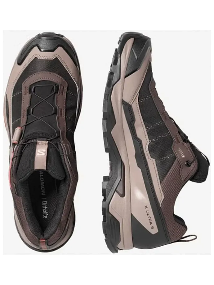 Wandelschoenen "X ULTRA 5 GTX" beige/paars/antraciet