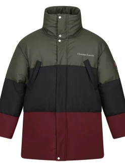 Wintermantel "Barbegal" zwart/rood/kaki