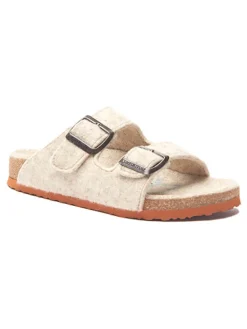 Wollen slippers beige
