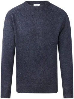 Wollen trui donkerblauw