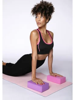 Yogablok paars - (L)23,5 x (B)15 x (D)8 cm