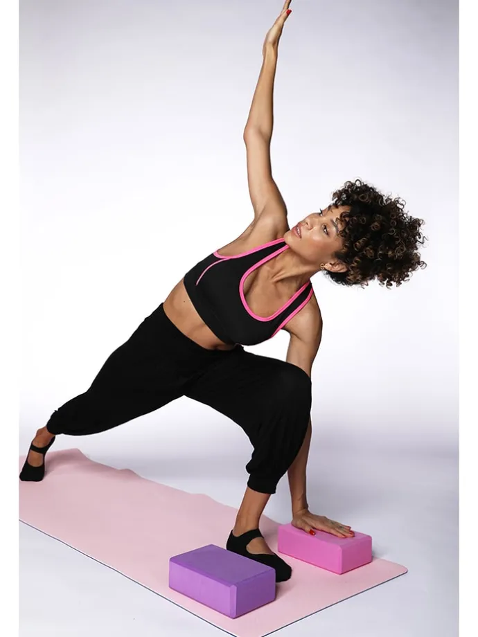 Yogablok roze - (L)23,5 x (B)15 x (D)8 cm