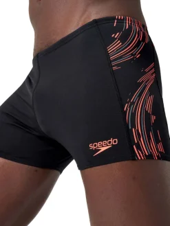 Zwembroek ''Aquashorts'' zwart/oranje