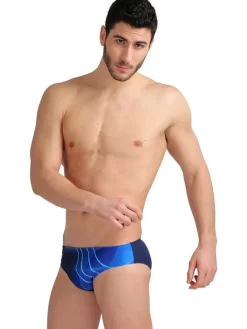 Zwembroek donkerblauw/blauw