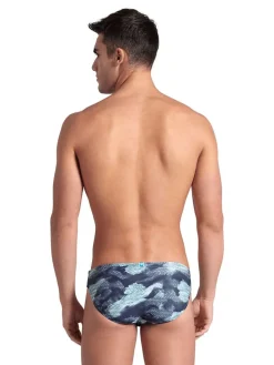 Zwembroek donkerblauw/turquoise