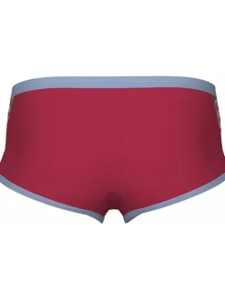 Zwembroek rood/grijs