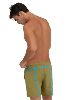 Zwemshort bruin/turquoise