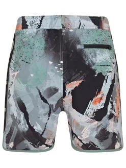 Zwemshort "Elias" turquoise/lichtblauw/zwart