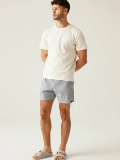 Zwemshort "Loras" donkerblauw/wit