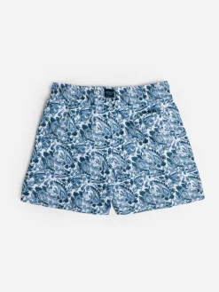 Zwemshorts blauw/wit