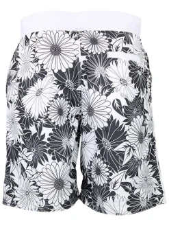 Zwemshorts "Cabana" grijs/wit