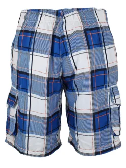 Zwemshorts "Clif" blauw/wit/rood