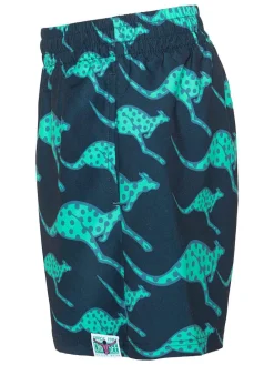 Zwemshorts donkerblauw/turquoise