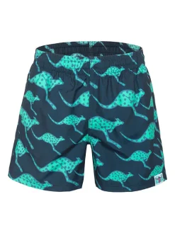 Zwemshorts donkerblauw/turquoise