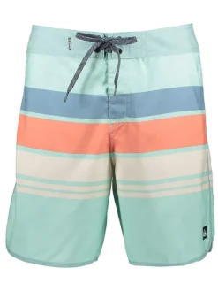 Zwemshorts "Everyday Stripe" lichtblauw/groen