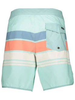 Zwemshorts "Everyday Stripe" lichtblauw/groen