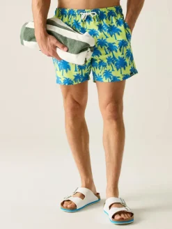 Zwemshorts "Loras" groen/blauw
