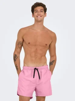 Zwemshorts "Onsbasile" roze