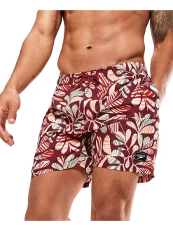Zwemshorts rood/meerkleurig