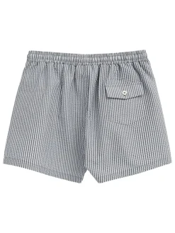 Zwemshorts wit/donkerblauw