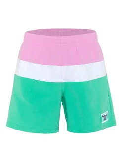 Zwemshort turquoise/wit/lichtroze