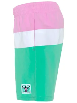 Zwemshort turquoise/wit/lichtroze