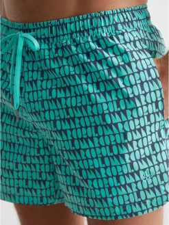 Zwemshort turquoise/zwart