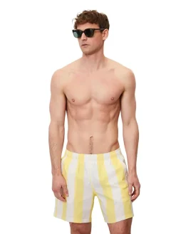 Zwemshort wit/geel