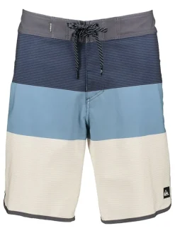 Zwemshort wit/lichtblauw/donkerblauw