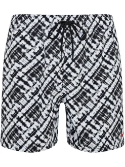 Zwemshort zwart/wit
