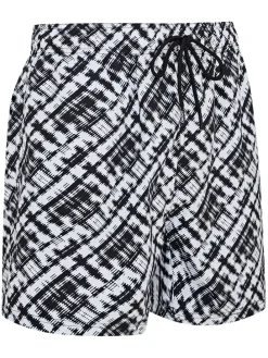 Zwemshort zwart/wit